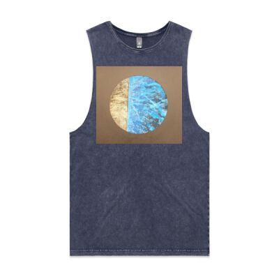 Silver Moon 1 - Womens - Unisex Stone Wash Barnard Tank Thumbnail