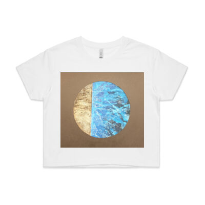 Silver Moon 1 - Womens - Womens Crop Tee Thumbnail
