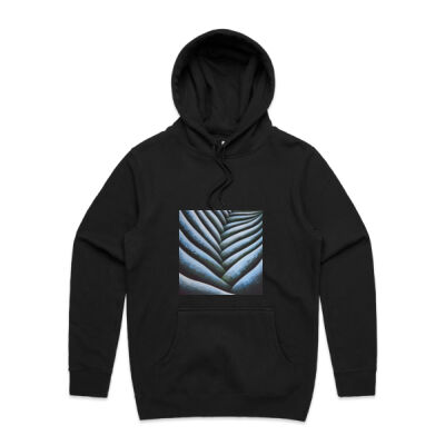 Blue Fronde 2 - Mens - Unisex Stencil Hoodie Thumbnail