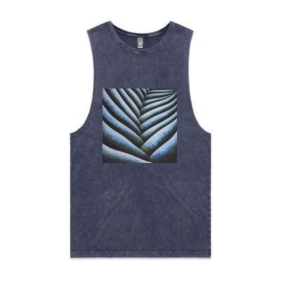 Blue Fronde 2 - Mens - Unisex Stone Wash Barnard Tank Thumbnail