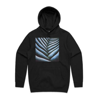 Blue Fronde 2 - Womens - Unisex Stencil Hoodie Thumbnail