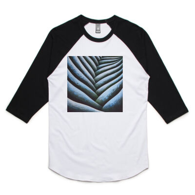 Blue Fronde 2 - Womens - Unisex Raglan Tee Thumbnail