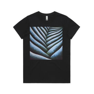 Blue Fronde 2 - Womens - Womens Maple Organic Tee Thumbnail