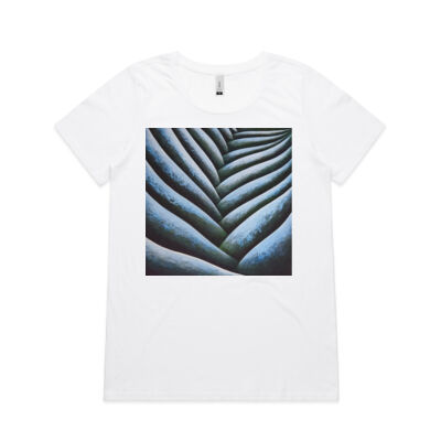 Blue Fronde 2 - Womens - Womens Shallow Scoop Tee Thumbnail