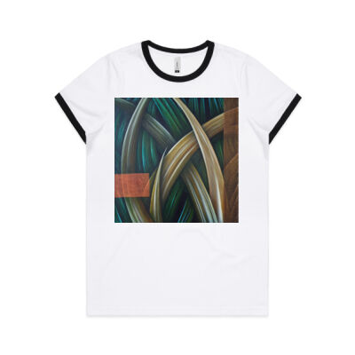 Dark Forest 1 - Womens - Womens Ringer Tee Thumbnail