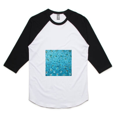 Blue Landscape - Mens - Unisex Raglan Tee Thumbnail