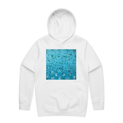 Blue Landscape - Womens - Unisex Stencil Hoodie Thumbnail