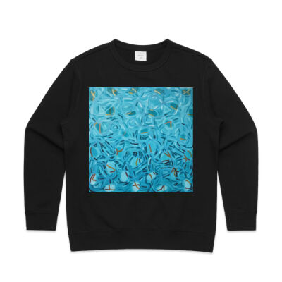 Blue Landscape - Womens - Womens Premium Crew Thumbnail