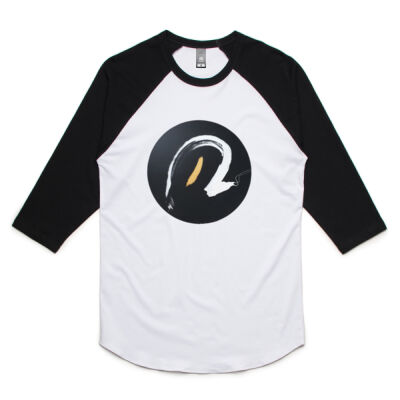 Black Gold White 1 - Womens - Unisex Raglan Tee Thumbnail