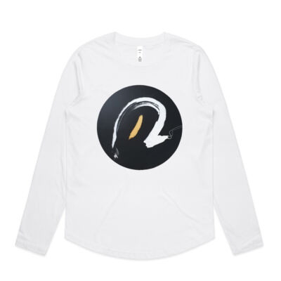 Black Gold White 1 - Womens - Womens Curve Longsleeve Tee Thumbnail