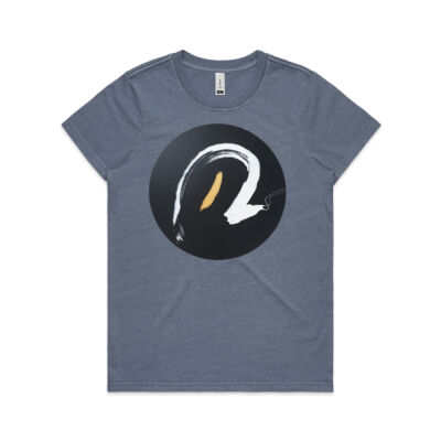 Black Gold White 1 - Womens - Womens Faded Tee Thumbnail