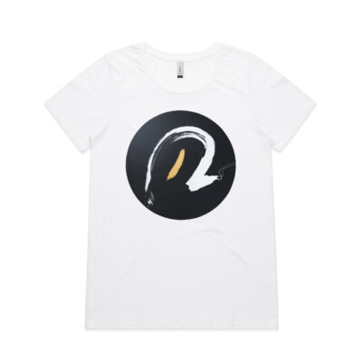 Black Gold White 1 - Womens - Womens Shallow Scoop Tee Thumbnail
