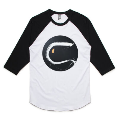 Black Gold White 2 - Mens - Unisex Raglan Tee Thumbnail