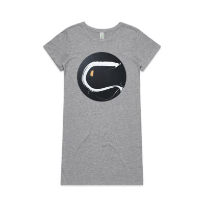 Black Gold White 2 - Womens - Womens Mika Organic Short Sleeved Dress Thumbnail