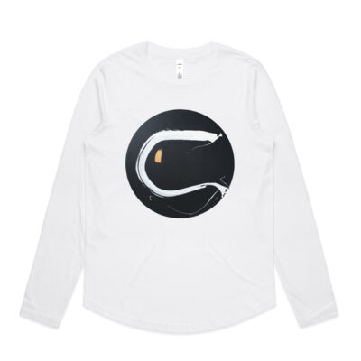 Black Gold White 2 - Womens - Womens Curve Longsleeve Tee Thumbnail