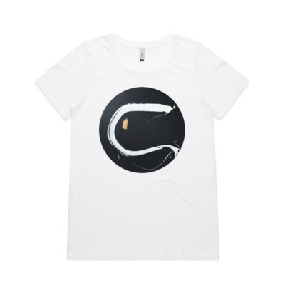 Black Gold White 2 - Womens - Womens Shallow Scoop Tee Thumbnail