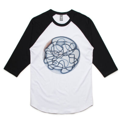 White Globe - Mens - Unisex Raglan Tee Thumbnail