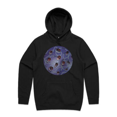 Purple Globe - Mens - Unisex Stencil Hoodie Thumbnail