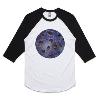 Purple Globe - Mens - Unisex Raglan Tee Thumbnail