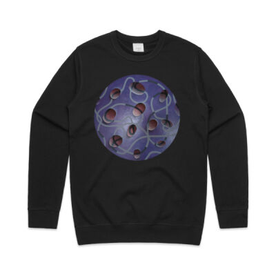 Purple Globe - Mens - Mens Premium Crew Thumbnail
