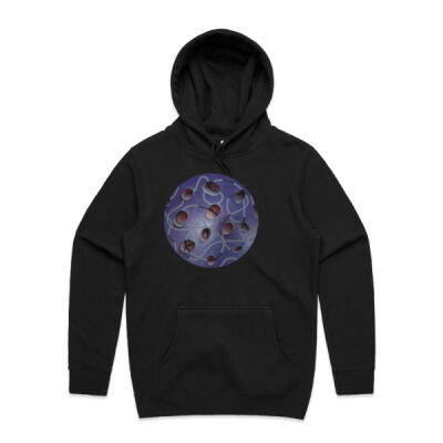 Purple Globe - Womens - Unisex Stencil Hoodie Thumbnail