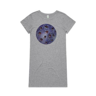 Purple Globe - Womens - Womens Mika Organic Short Sleeved Dress Thumbnail