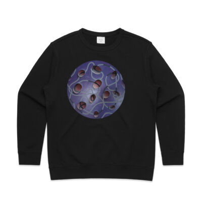 Purple Globe - Womens - Womens Premium Crew Thumbnail