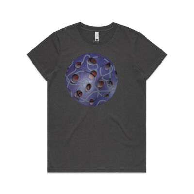 Purple Globe - Womens - Womens Faded Tee Thumbnail