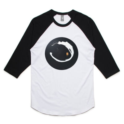 Black Gold White 3 - Womens - Unisex Raglan Tee Thumbnail