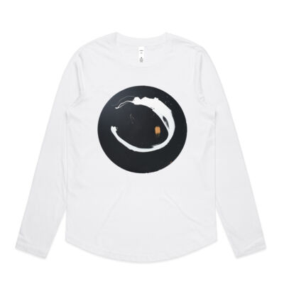 Black Gold White 3 - Womens - Womens Curve Longsleeve Tee Thumbnail