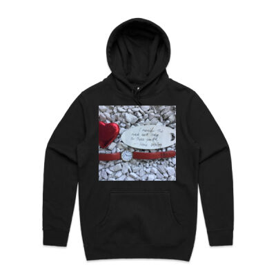 Irene mended these pants - Womens - Unisex Stencil Hoodie Thumbnail