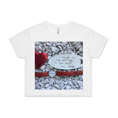 Irene mended these pants - Womens - Womens Crop Tee Thumbnail