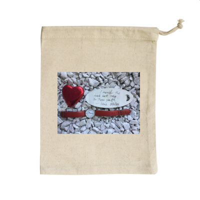 Irene mended these pants - Homeware - Small Calico Bag Thumbnail