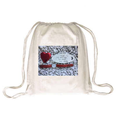 Irene mended these pants - Homeware - Drawstring Backpack Thumbnail