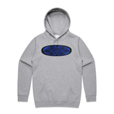 Blue Winding Weave 3 - Mens - Unisex Stencil Hoodie Thumbnail