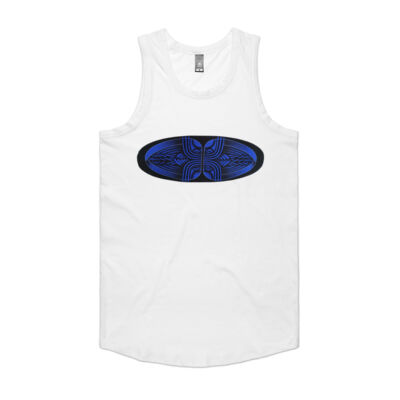 Blue Winding Weave 3 - Mens - Mens Authentic Singlet Thumbnail