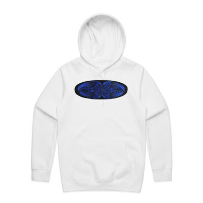 Blue Winding Weave 3 - Womens - Unisex Stencil Hoodie Thumbnail