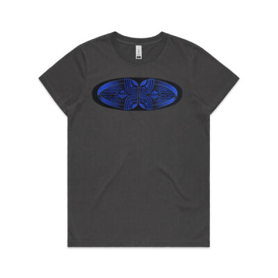 Blue Winding Weave 3 - Womens - Womens Faded Tee Thumbnail