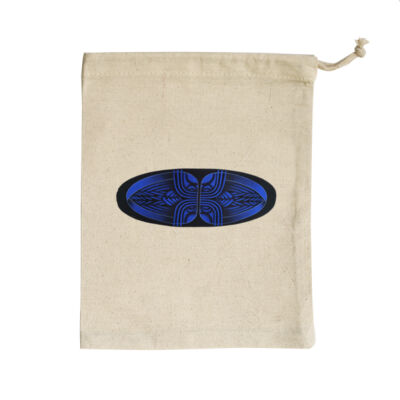 Blue Winding Weave 3 - Homeware - Small Calico Bag Thumbnail