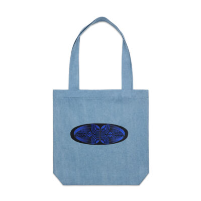 Blue Winding Weave 3 - Homeware - Denim Carrie Tote Thumbnail