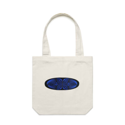 Blue Winding Weave 3 - Homeware - Carrie Tote Bag  Thumbnail