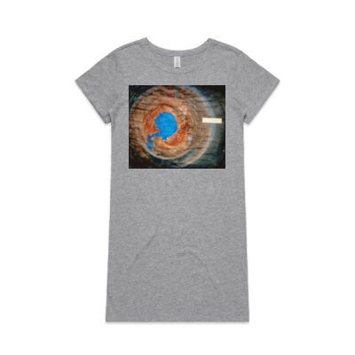 Holding Pattern 1 - Womens - Womens Mika Organic Short Sleeved Dress Thumbnail