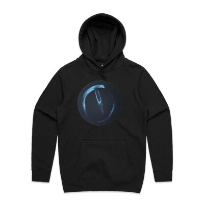 Black Blue - Womens - Unisex Stencil Hoodie Thumbnail