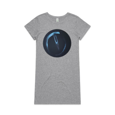 Black Blue - Womens - Womens Mika Organic Short Sleeved Dress Thumbnail