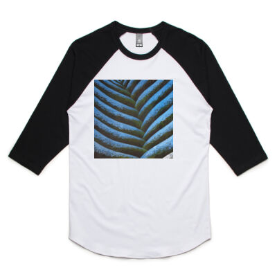 Blue Fronde 1 - Womens - Unisex Raglan Tee Thumbnail