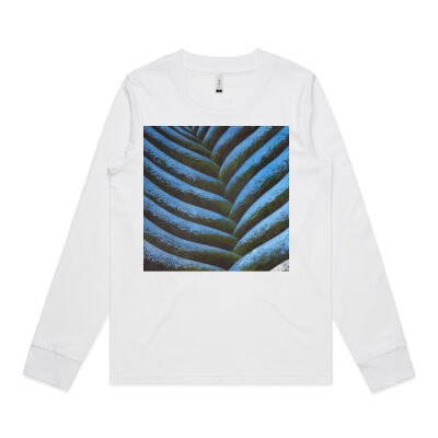 Blue Fronde 1 - Womens - Womens Dice Longsleeve Tee Thumbnail