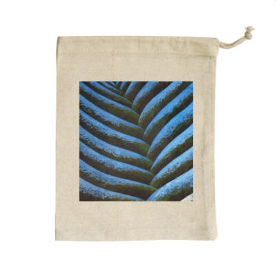 Blue Fronde 1 - Homeware - Small Calico Bag Thumbnail