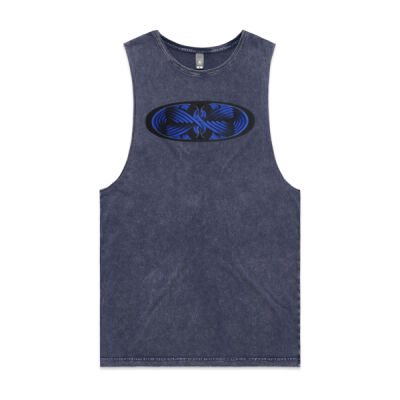 Blue Winding Weave 4 - Mens - Unisex Stone Wash Barnard Tank Thumbnail