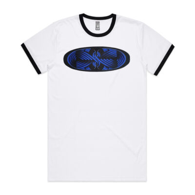 Blue Winding Weave 4 - Mens - Mens Ringer Tee Thumbnail