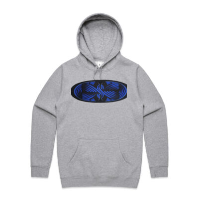 Blue Winding Weave 4 - Womens - Unisex Stencil Hoodie Thumbnail